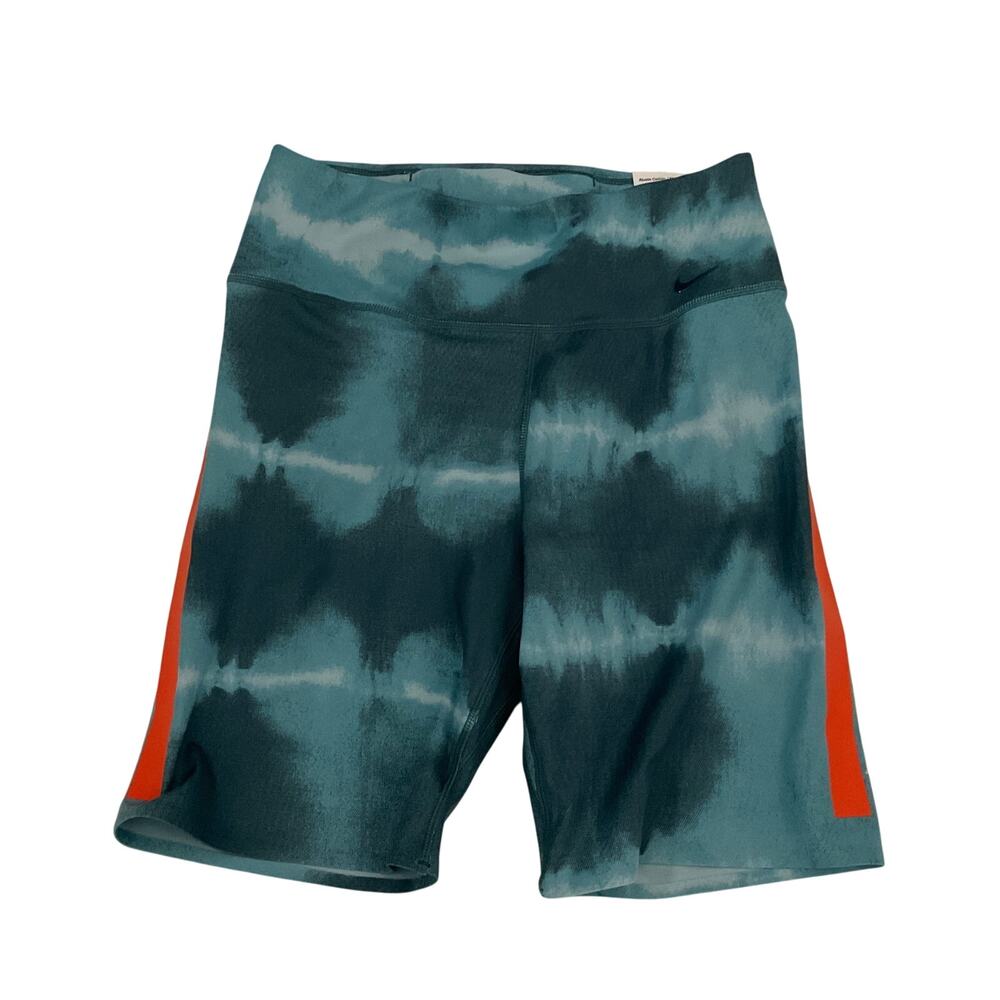 Nike One Luxe Tight Fit 7” Blue Tie Dye Biker Shorts‎ - Size Small - NEW